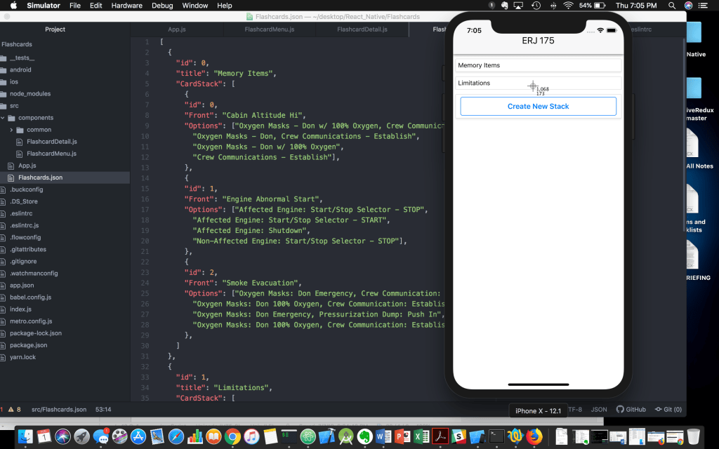 React Native Flashcard App from Scratch Part 2-Starting – Claudia Maciel